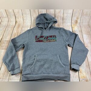 Bootdaddy American Original Western Grey Hoodie Sweatshirt Size Large